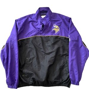 Vintage Minnesota Vikings windbreaker - LG - black/purple
